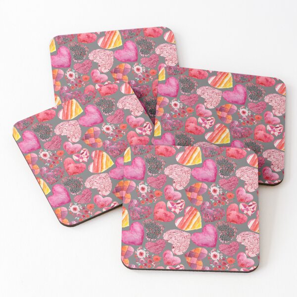 Item preview, Romantic and colorful pink hearts designed and sold by FGCART.