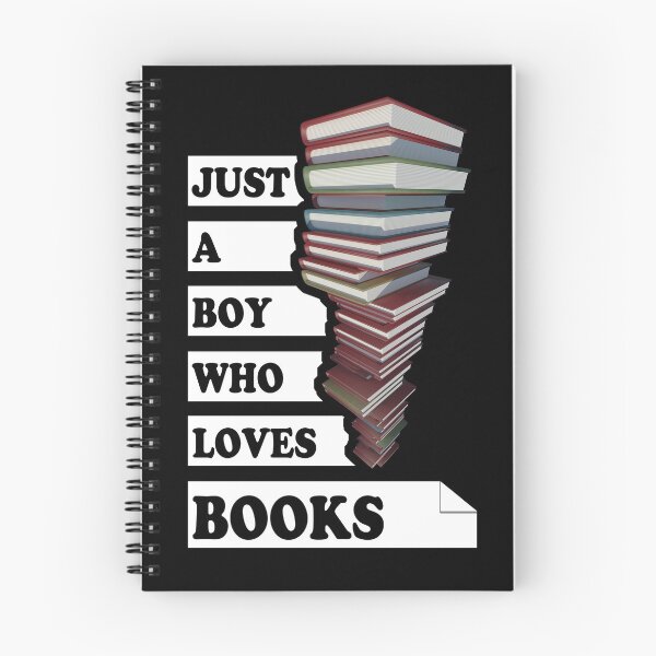 Item preview, Solo un chico que ama los libros | Diseño de cotización para amantes de los libros designed and sold by TMBTM.