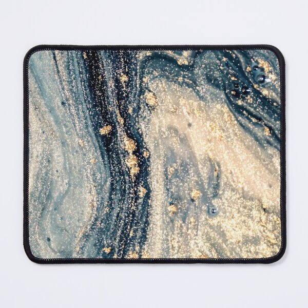 Item preview, Blue Marble Texture with golden granules 48...High quality designed and sold by aprajoos.