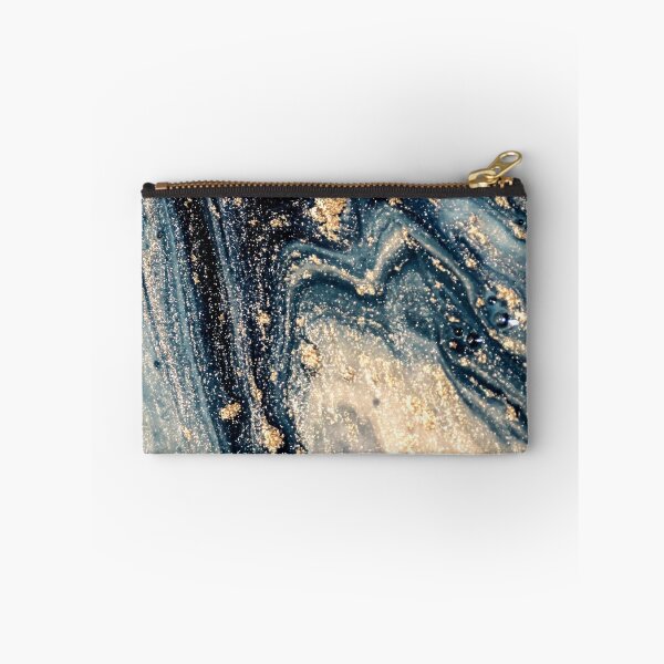 Item preview, Blue Marble Texture with golden granules 48...High quality designed and sold by aprajoos.