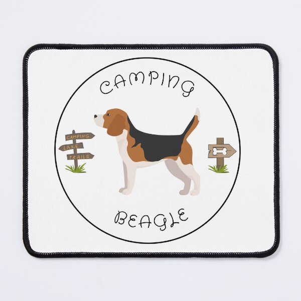 Aperçu de l'œuvre Camping Beagle créée et vendue par StuckOnCamping.