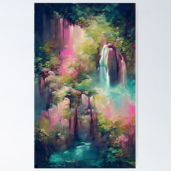 Artikelvorschau, Frühlings-Wasserfall-mystische Kunst entworfen und verkauft von Holisticfox.