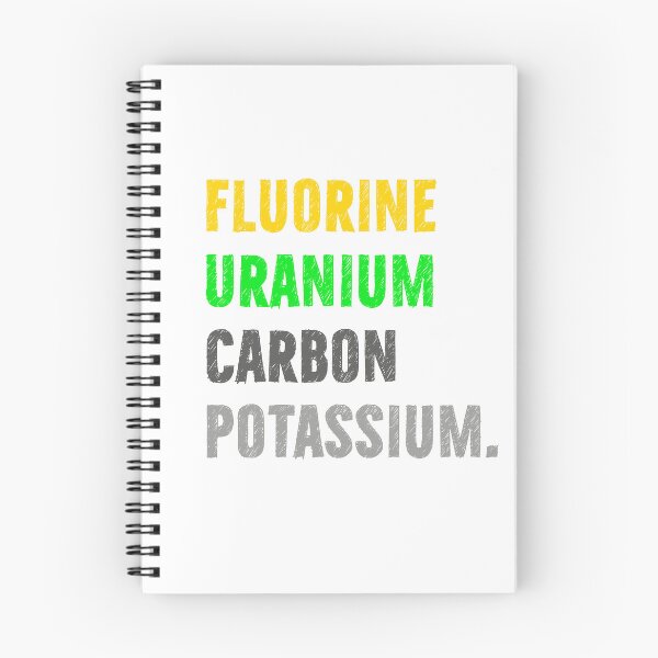 Item preview, Fluorine, uranium, carbon, potassium, Chemistry Joke, Chemical Elements designed and sold by PRINTED ..