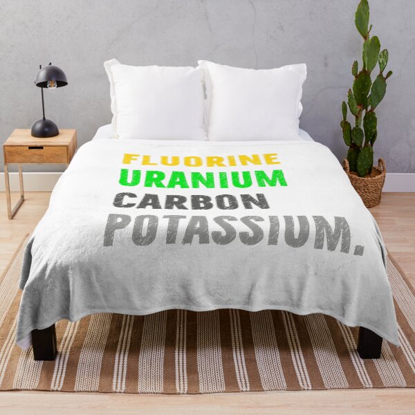 Item preview, Fluorine, uranium, carbon, potassium, Chemistry Joke, Chemical Elements designed and sold by PRINTED ..