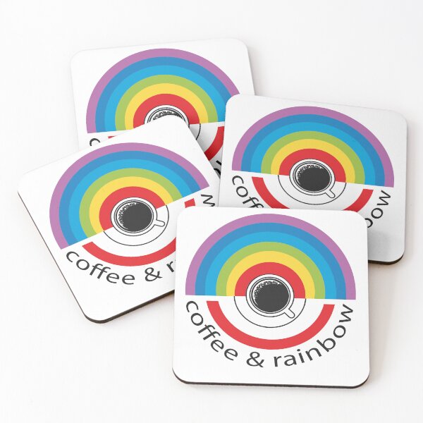 Item preview, coffee with rainbow inside designed and sold by designsmaster99.
