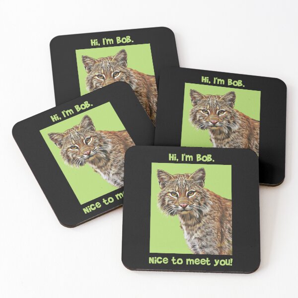 Item preview, "Hi, I'm Bob" Fun Bobcat Design designed and sold by NiftyTees.