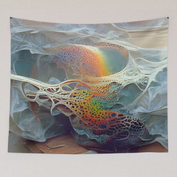 Item preview, Rainbow Lace Abstract Painting designed and sold by andrea262.