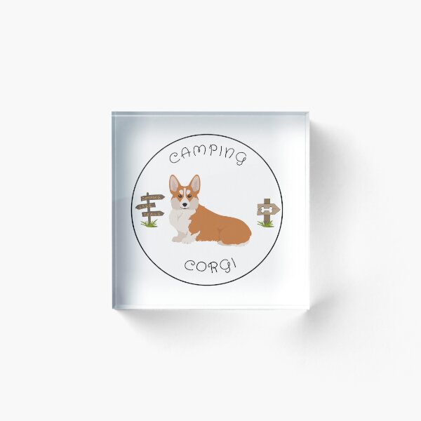 Item preview, Corgi de campamento designed and sold by StuckOnCamping.