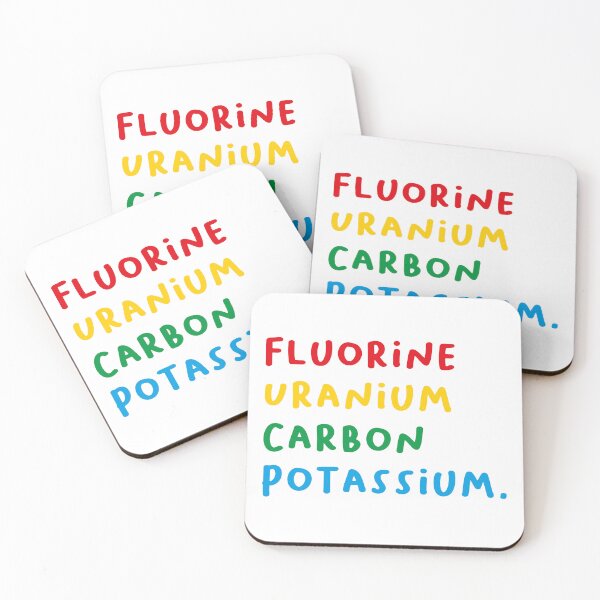 Item preview, Fluorine, uranium, carbon, potassium, Chemistry Joke, Chemical Elements designed and sold by PRINTED ..