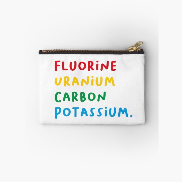 Item preview, Fluorine, uranium, carbon, potassium, Chemistry Joke, Chemical Elements designed and sold by PRINTED ..