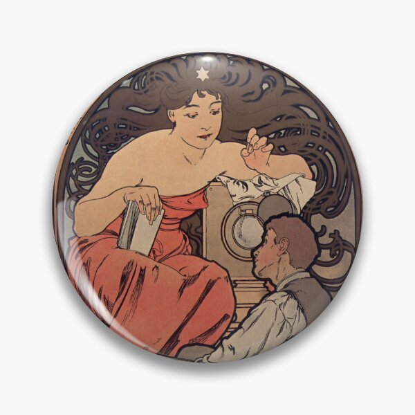 Item preview, Société Populaire des Beaux-Arts 1897 - Mucha Art Nouveau Enhanced Reproduction designed and sold by molamode.