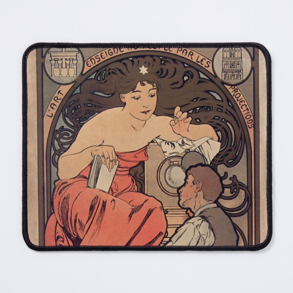 Item preview, Société Populaire des Beaux-Arts 1897 - Mucha Art Nouveau Enhanced Reproduction designed and sold by molamode.