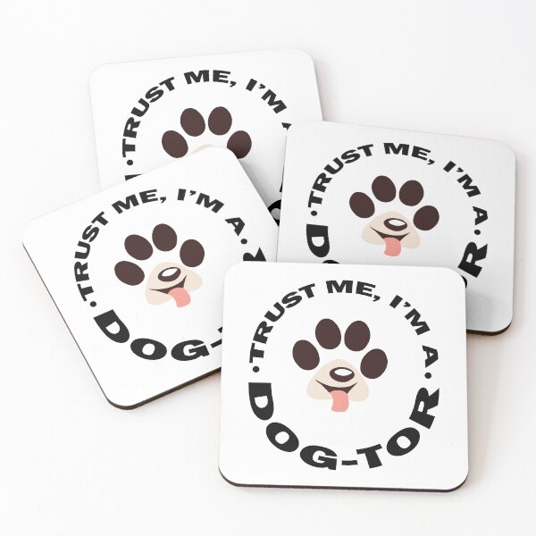 Item preview, TRUST ME I'M A DOG-TOR ENERGETIC DOG PAW ILLUSTRATION designed and sold by DeliveryGeorge.
