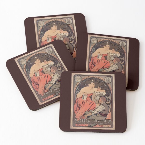 Item preview, Société Populaire des Beaux-Arts 1897 - Mucha Art Nouveau Enhanced Reproduction designed and sold by molamode.
