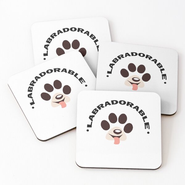Item preview, CARTOON LABRADORABLE CIRCULAR TYPOGRAPHY ILLUSTRATION designed and sold by DeliveryGeorge.