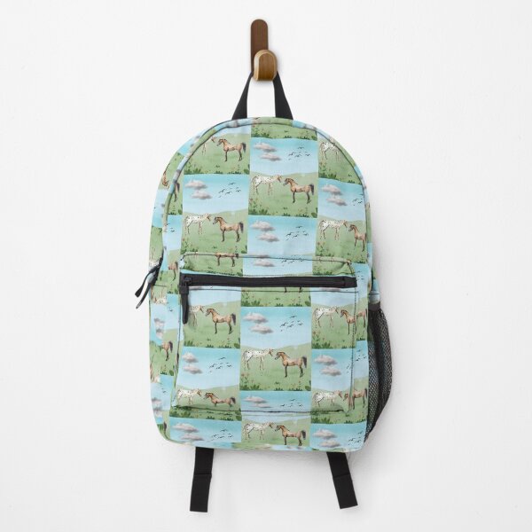Item preview, Watercolor Horses in Field designed and sold by HappyLifeCreate.