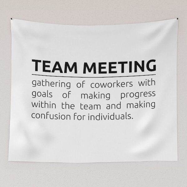 Item preview, What is team meeting? designed and sold by BeepBoopDesigns.