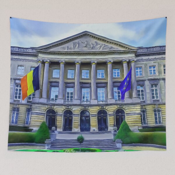 Item preview, Brussels Parliament Building (Painting) designed and sold by cmphotographs.