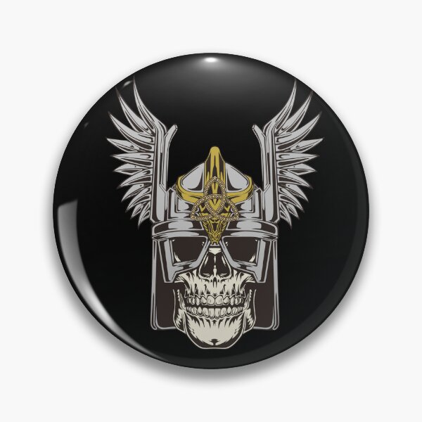 Item preview, Nordic Oden Thor Viking Skull designed and sold by CattlettArt.