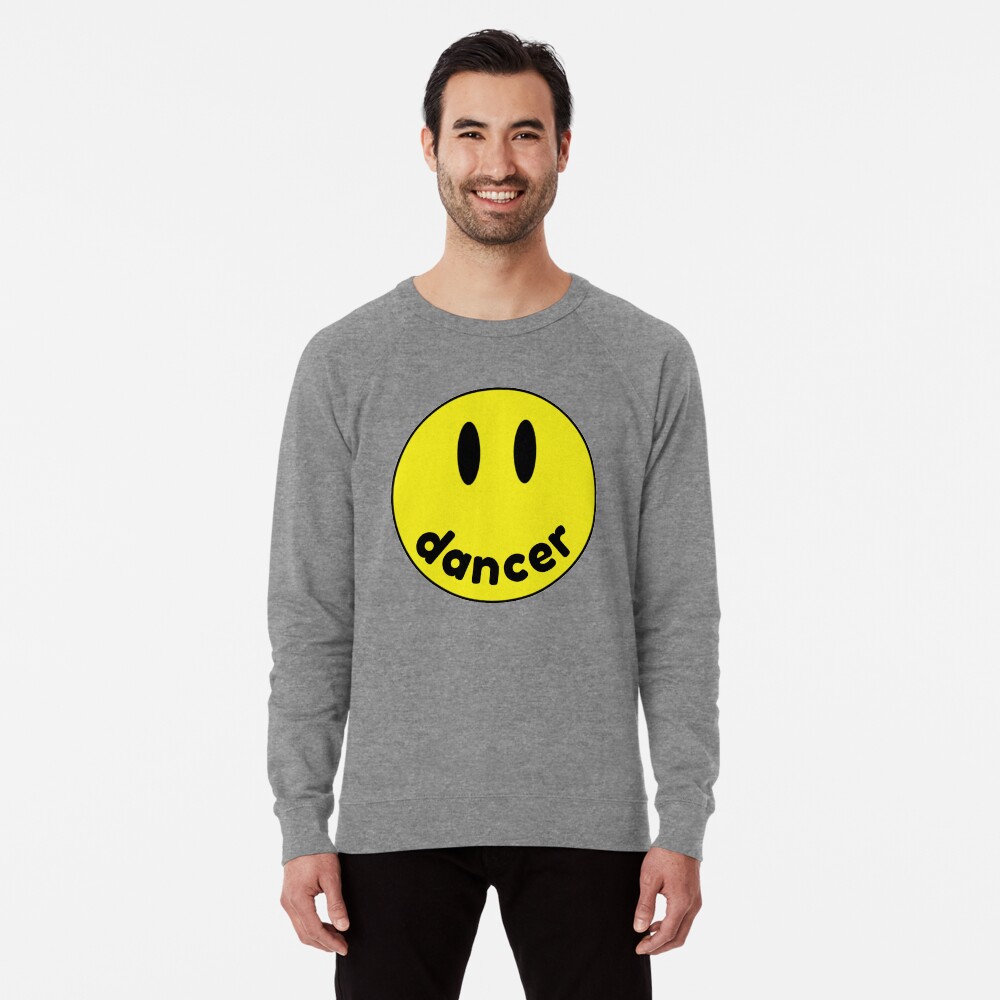 smiley face dancer sweatshirt