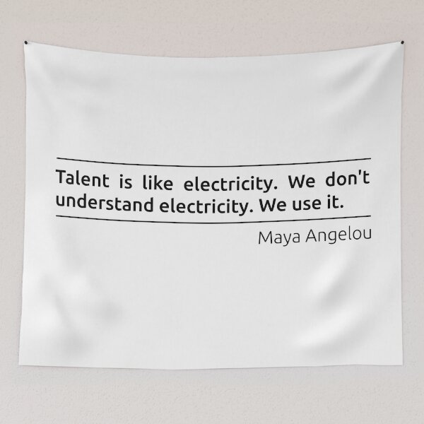 Item preview, Talent is like electricity designed and sold by BeepBoopDesigns.