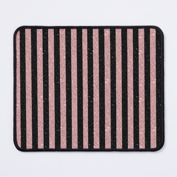 Item preview, Soft Rose Pink & Black Striped Print designed and sold by JadeRyder.