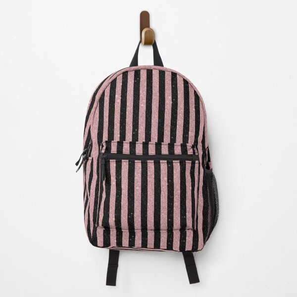 Item preview, Soft Rose Pink & Black Striped Print designed and sold by JadeRyder.