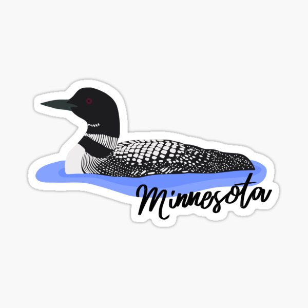 Loon Minnesota Drawing" Sticker for Sale by annaryburn Redbubble