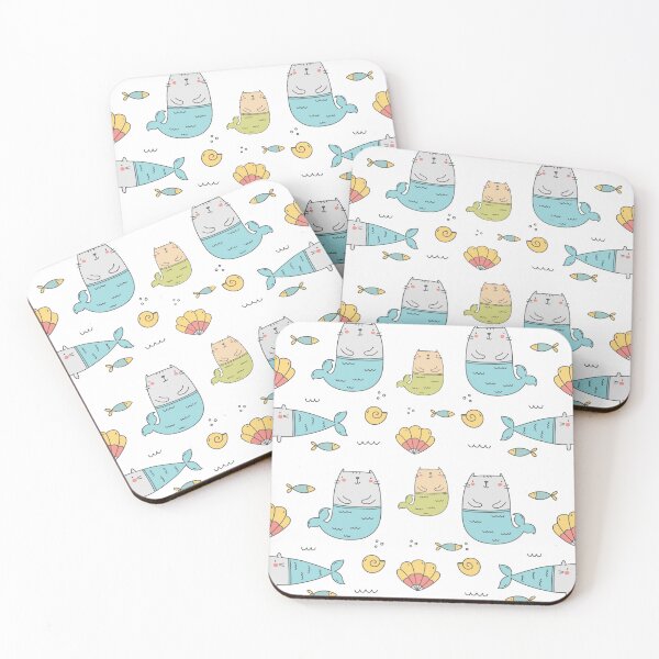 Item preview, Mermaid Cat In Summer Funny pattern designed and sold by Ndli.