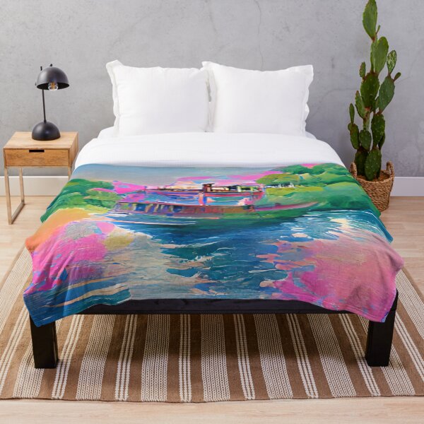 Item preview, Arte de acuarela de barco de río designed and sold by Holisticfox.
