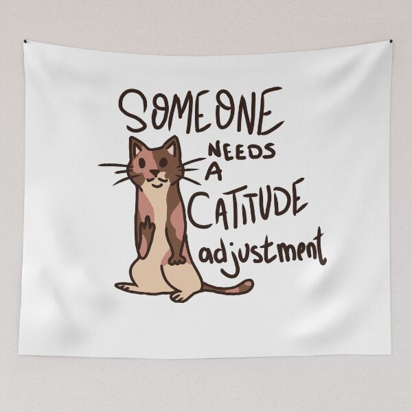 Item preview, Catitude Adjustment designed and sold by Violentsapphic.