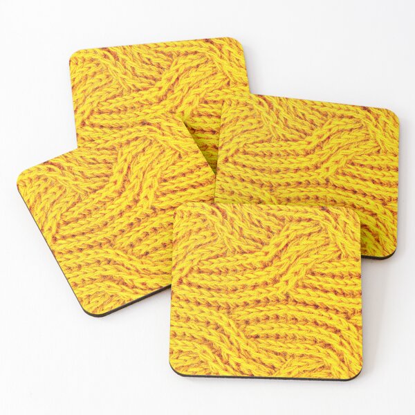 Item preview, PATTERN DESIGN STUDY #97 – Bright Gold Knitted Yarn designed and sold by DEL-Productions.