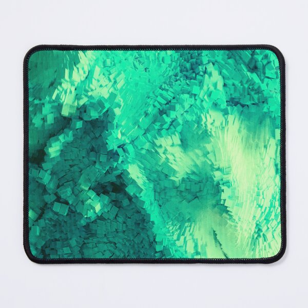 Item preview, PATTERN DESIGN STUDY #96 – Abstract Green White Clusters of Cubes designed and sold by DEL-Productions.