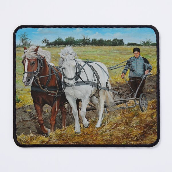 Item preview, plowing with horses designed and sold by LodiArt.