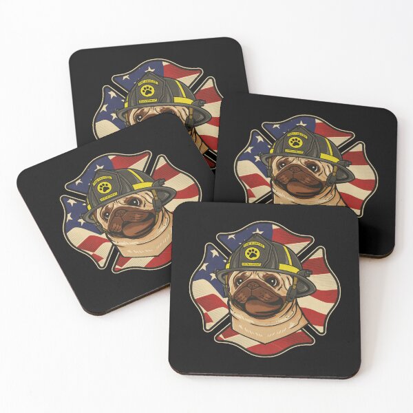 Item preview, Pug Dog Firefighter designed and sold by edwardecho.
