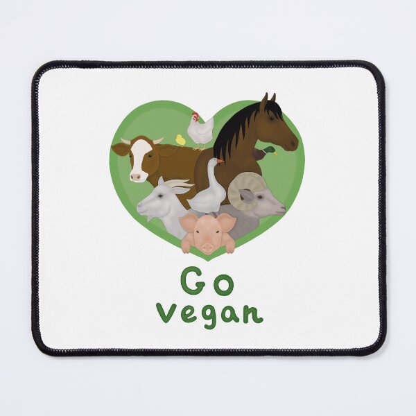 Item preview, love all animals go vegan designed and sold by Jumty13.