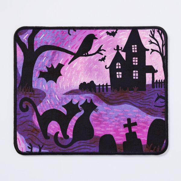 Item preview, Spooky Haunted Halloween in purple designed and sold by creativinchi.