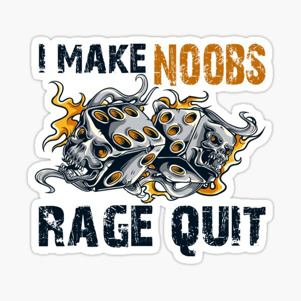 I Make Noobs Rage Quit - Fish With Headphones Sticker for Sale by  bsrishika