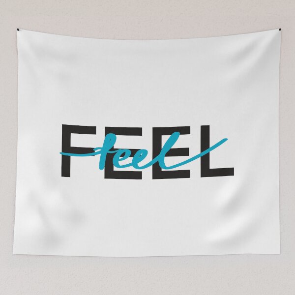 Item preview, Feel.  Blue Motivational phrase.  Lettering  designed and sold by Drevych-shop.