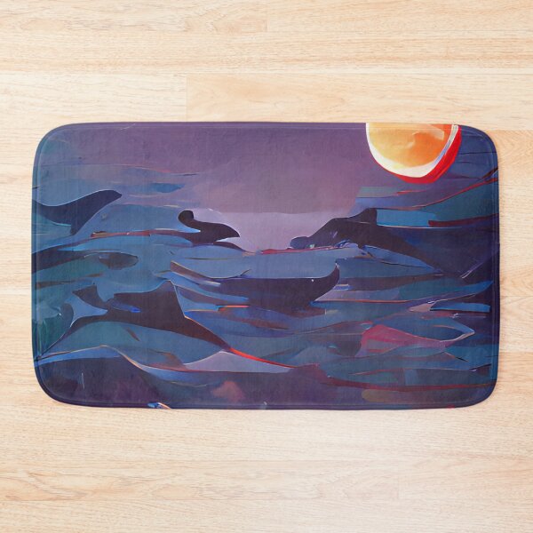 Item preview, Night Fishing Watercolor Art designed and sold by Holisticfox.