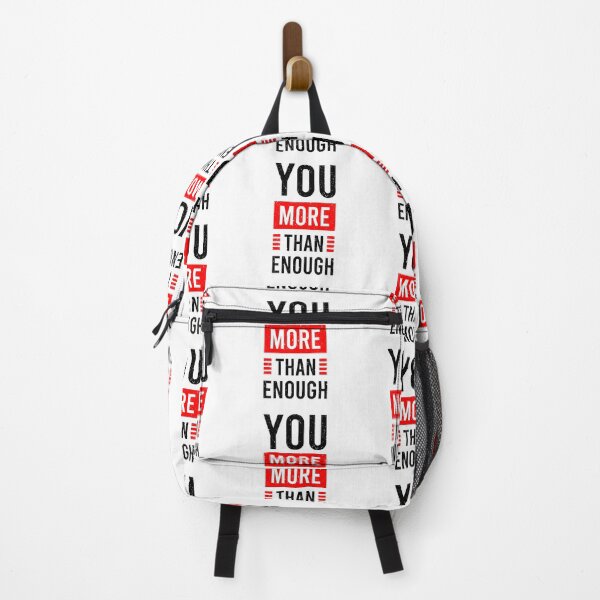 Item preview, You More Than Enough Be Positive Aspire To Inspire Before The Expire Funny Saying Happy Life Apparel Essential Motivation Inspiration Joy Mood designed and sold by DesignByHeartUK.