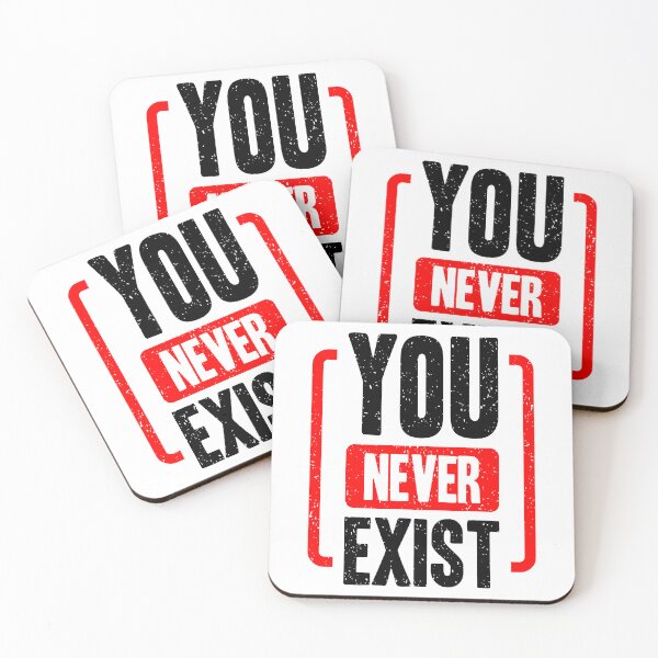 Item preview, You Never Exist Always Think To Be Positive Aspire To Inspire Before The Expire Funny Saying Happy Life Apparel Essential Motivation Inspiration Joy Mood designed and sold by DesignByHeartUK.