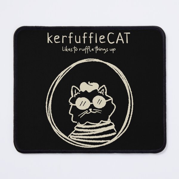 Item preview, Kerfuffle Cat Ruffles Things Up Fun Cool Cat designed and sold by MyJojoBean.
