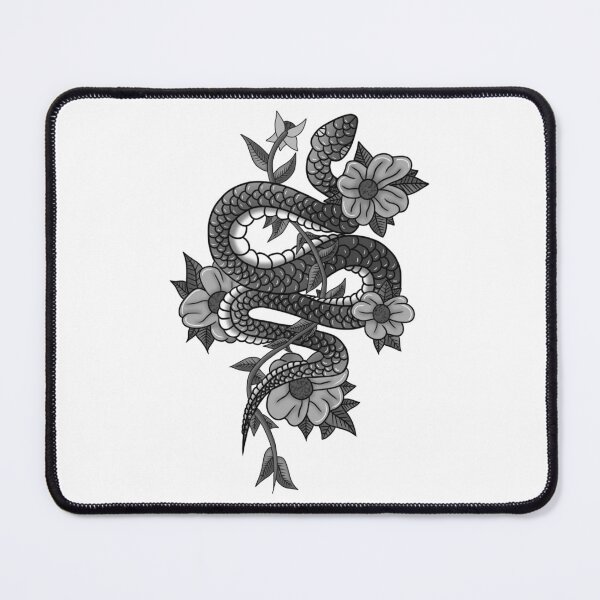 Item preview, Neo-Traditional Snake Design (B&W) designed and sold by EN Tattoos & Designs.
