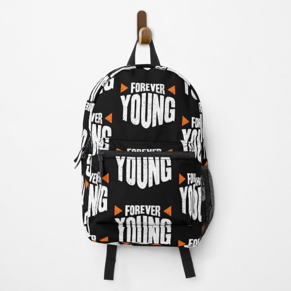 Item preview, Forever Young Think To Be Positive Aspire To Inspire Before The Expire Funny Saying Happy Life Apparel Essential Motivation Inspiration Joy Mood designed and sold by DesignByHeartUK.