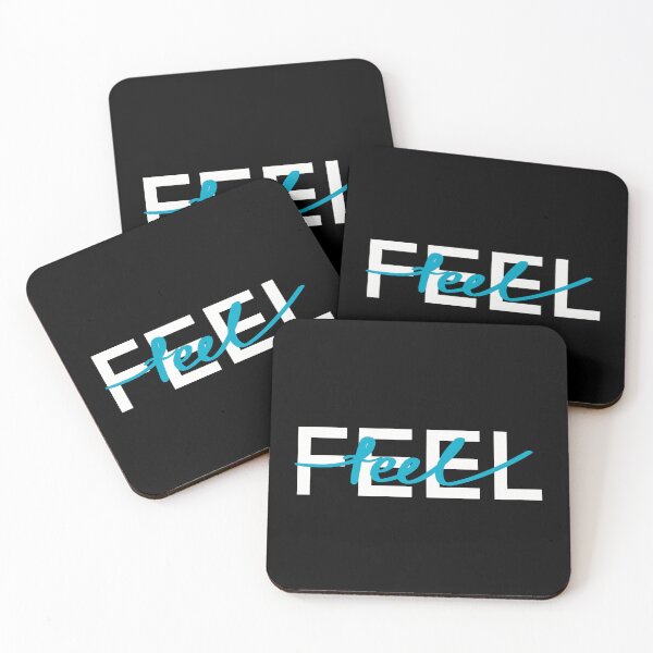 Item preview, Feel.  Blue Motivational phrase.  Lettering  designed and sold by Drevych-shop.