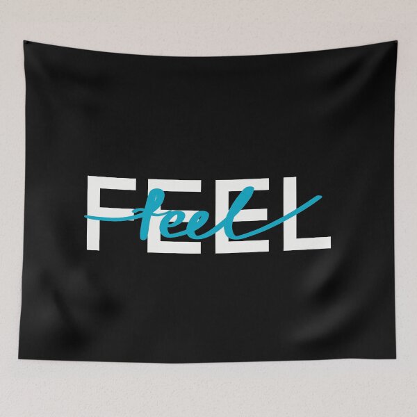 Item preview, Feel.  Blue Motivational phrase.  Lettering  designed and sold by Drevych-shop.