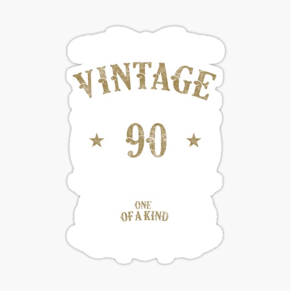 90 Geburtstag Geschenk Vintage 90 Jahre alt Sticker