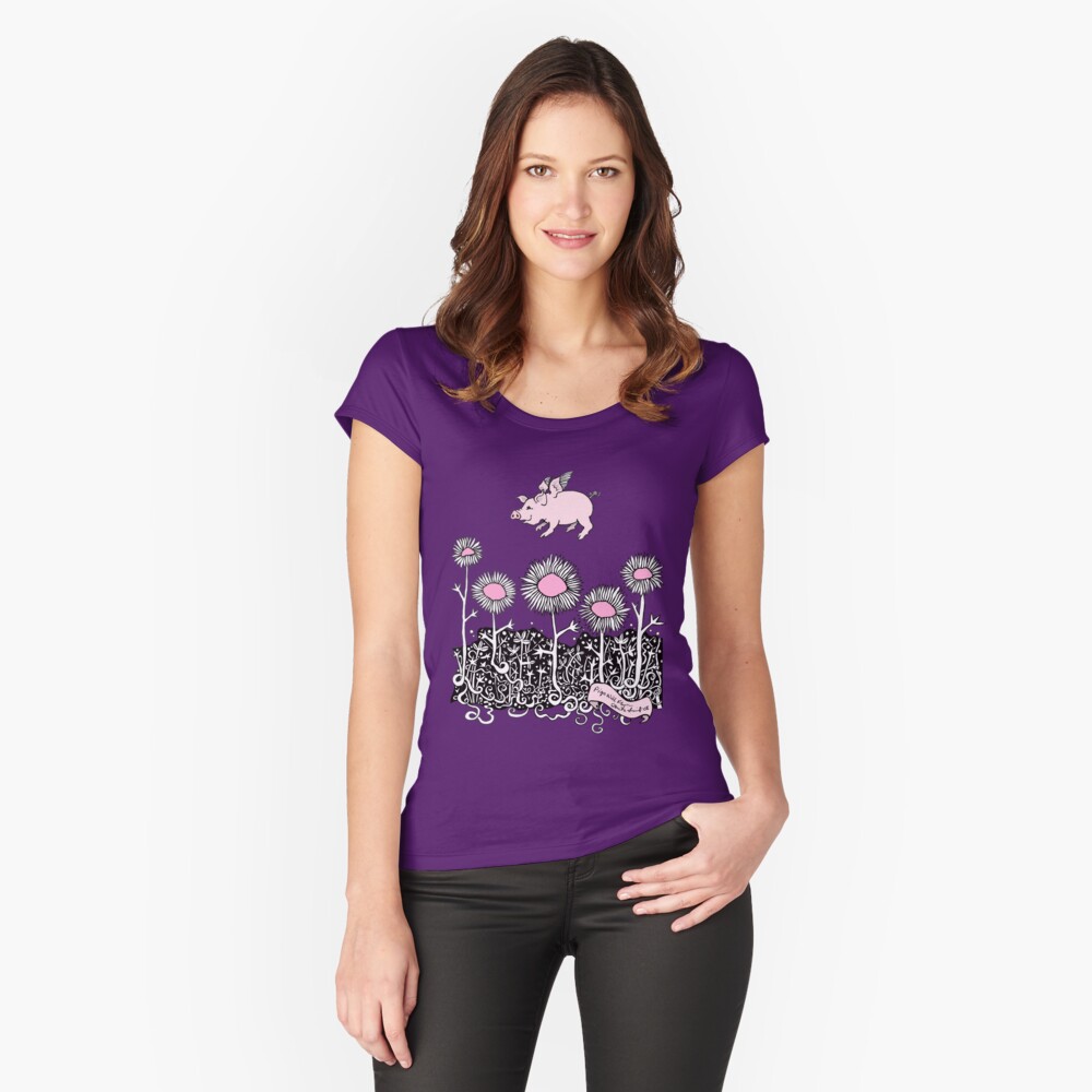 Item preview, Fitted Scoop T-Shirt designed and sold by AnitaInverarity.