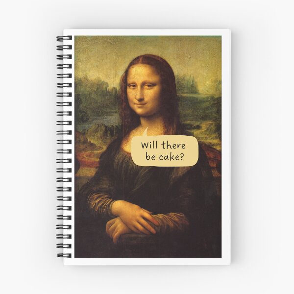 Item preview, Mona Lisa and cake designed and sold by MilenaArts.